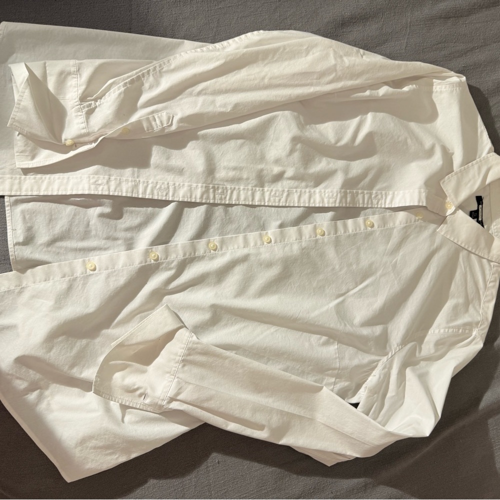 Classic White Button-Up Shirt